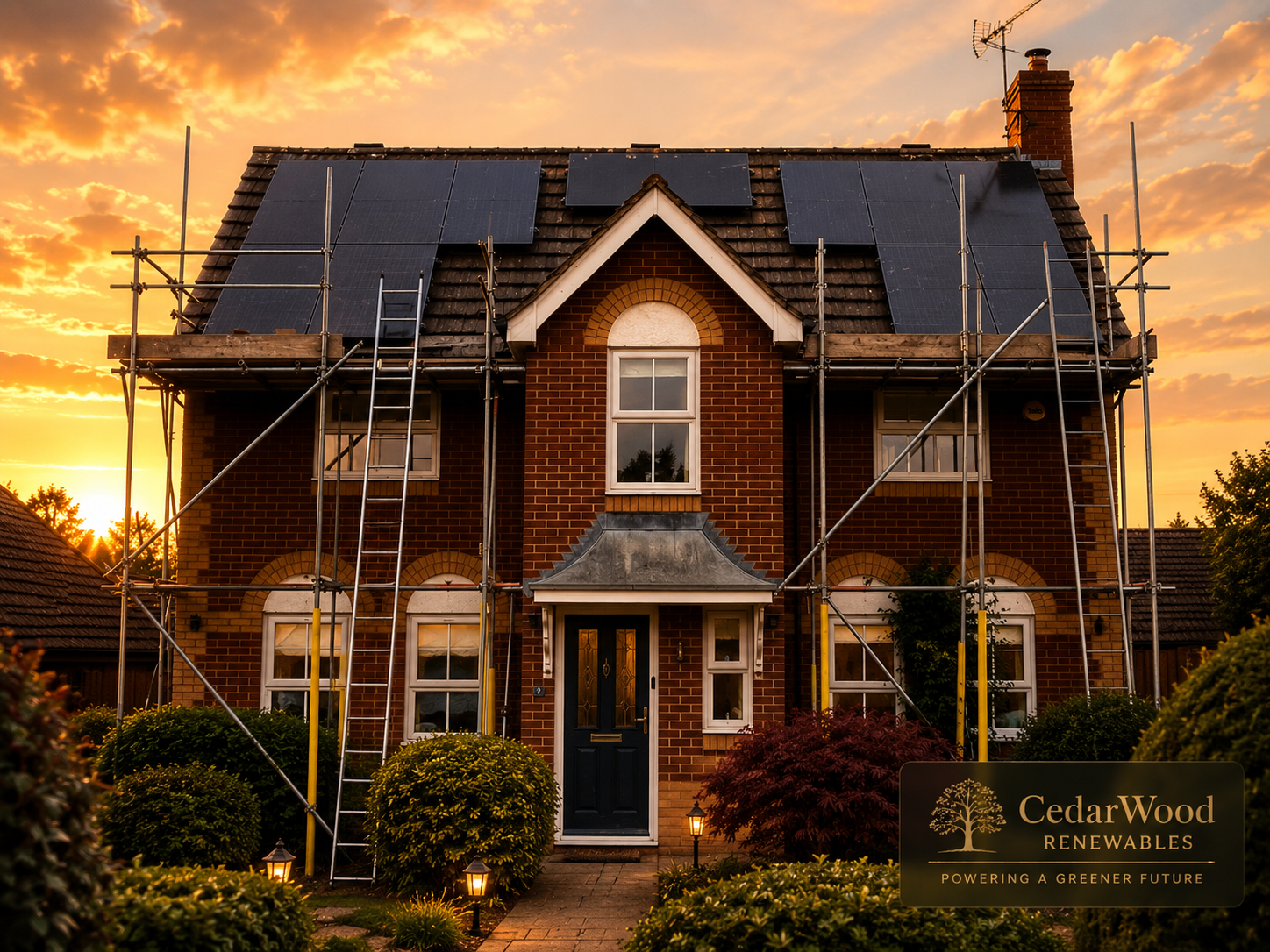 Solar panel installation in Reading